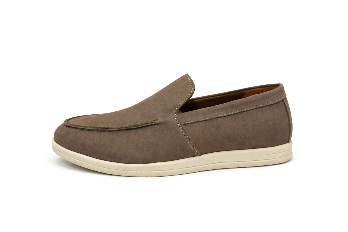 DOFOL - Mocassins en Nubuck Taupe