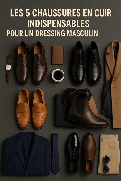Les 5 Modèles de Chaussures en Cuir Indispensables pour un Dressing Masculin Parfait