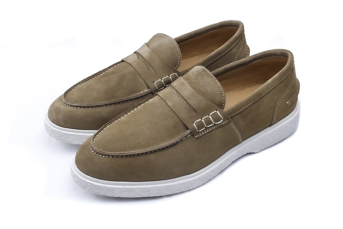 Dami - Chaussure en daim beige