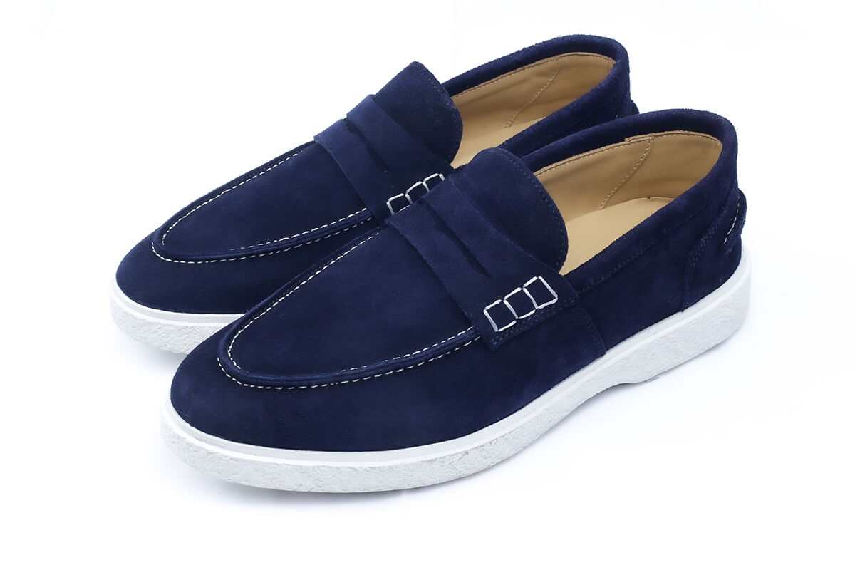 Dami - Chaussure en daim bleu marine