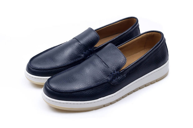 Dacia - Mocassin En Cuir Bleu