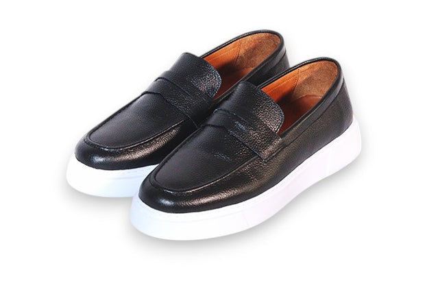 Foul - Mocassin En Cuir Noir