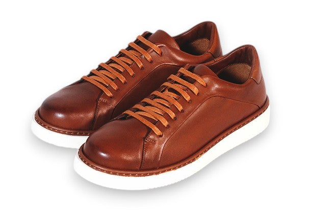BOMA - Sneakers En Cuir Marron