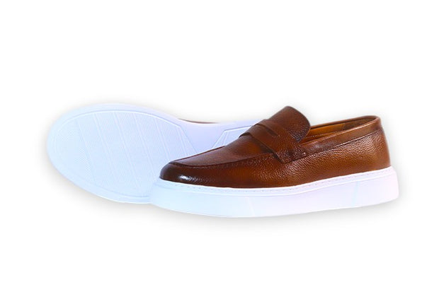 Foul - Mocassin En Cuir Marron