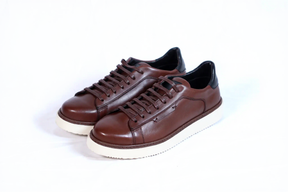Kong - Sneakers En Cuir Marron