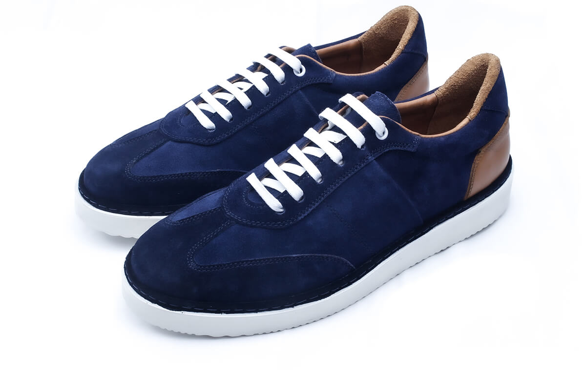 Rugge - Chaussure en daim bleu marine