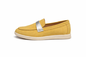 RIZA - Mocassins En Daim Moutarde