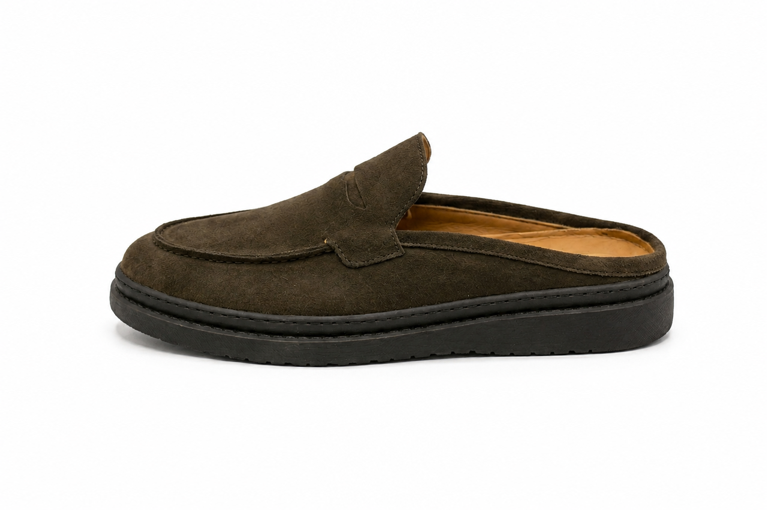 MOOK - Mules en Daim Marron
