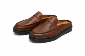 MOOK - Mules en Cuir Marron