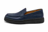 POOK - Mocassins en Cuir Bleu