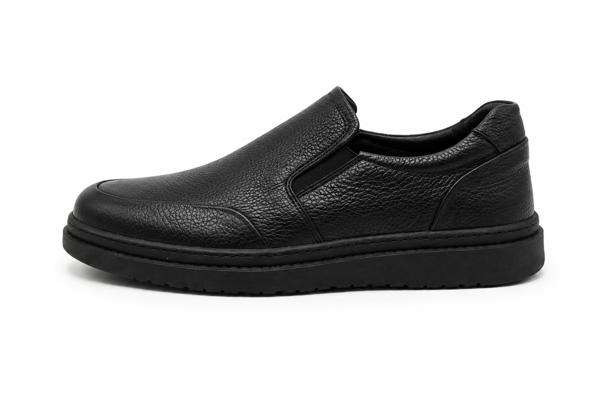 DIX - Chaussure en Cuir Noir