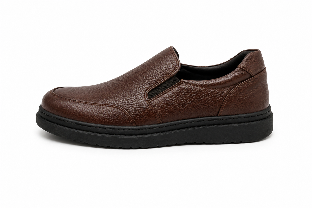 DIX - Chaussure en Cuir Marron