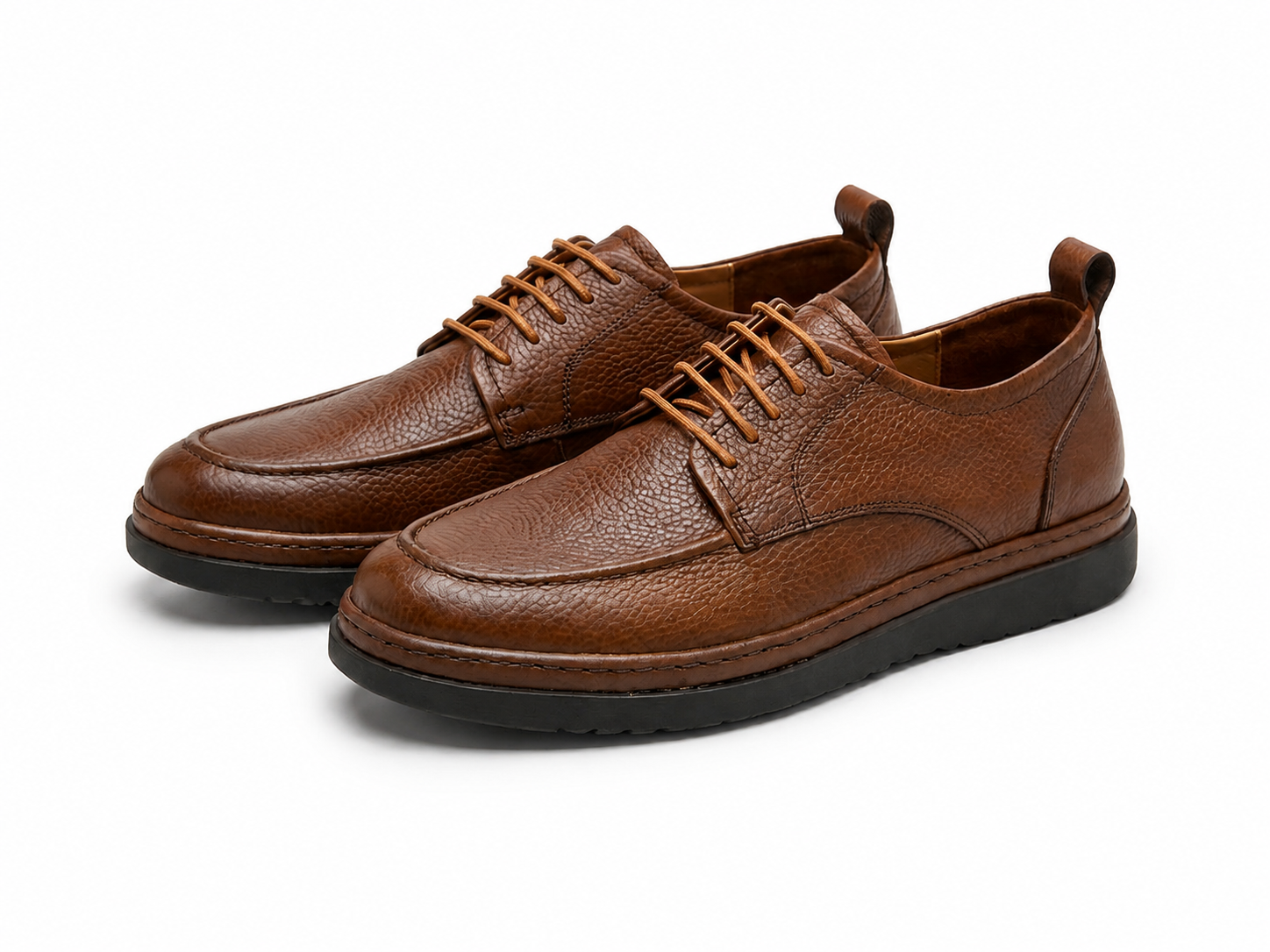 MENO - Chaussure en Cuir Tabac