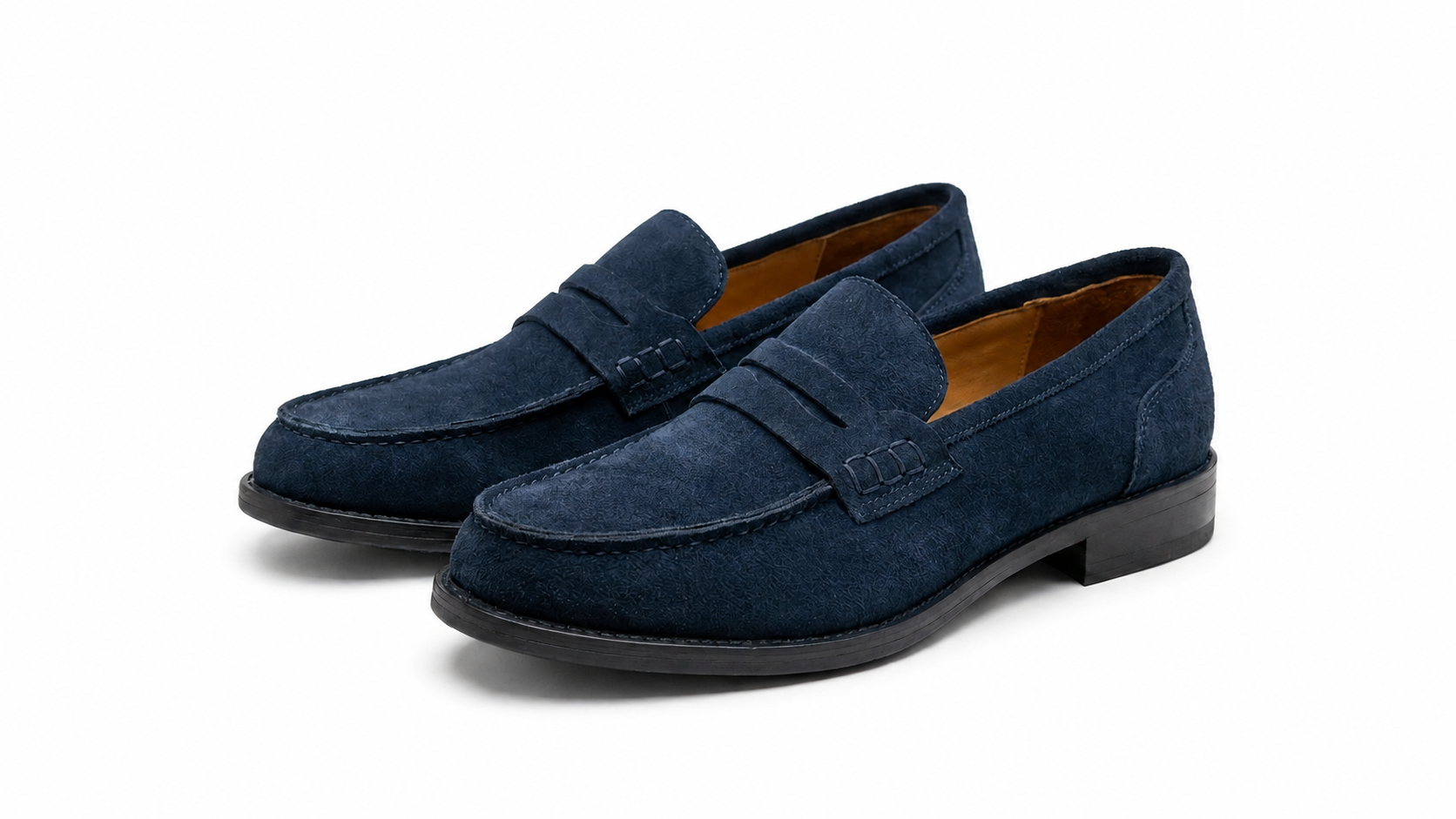 COLE - Chaussure Classique En Daim Bleu