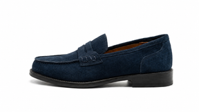 COLE - Chaussure Classique En Daim Bleu