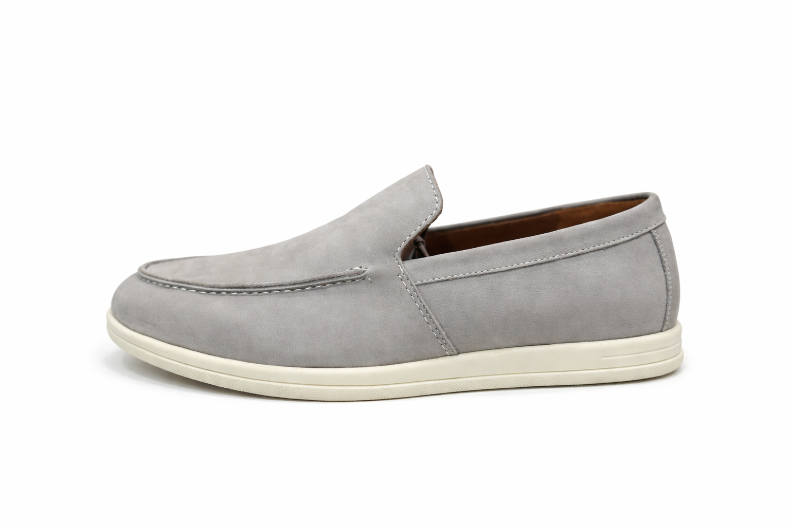 DOFOL - Mocassins en Nubuck Gris