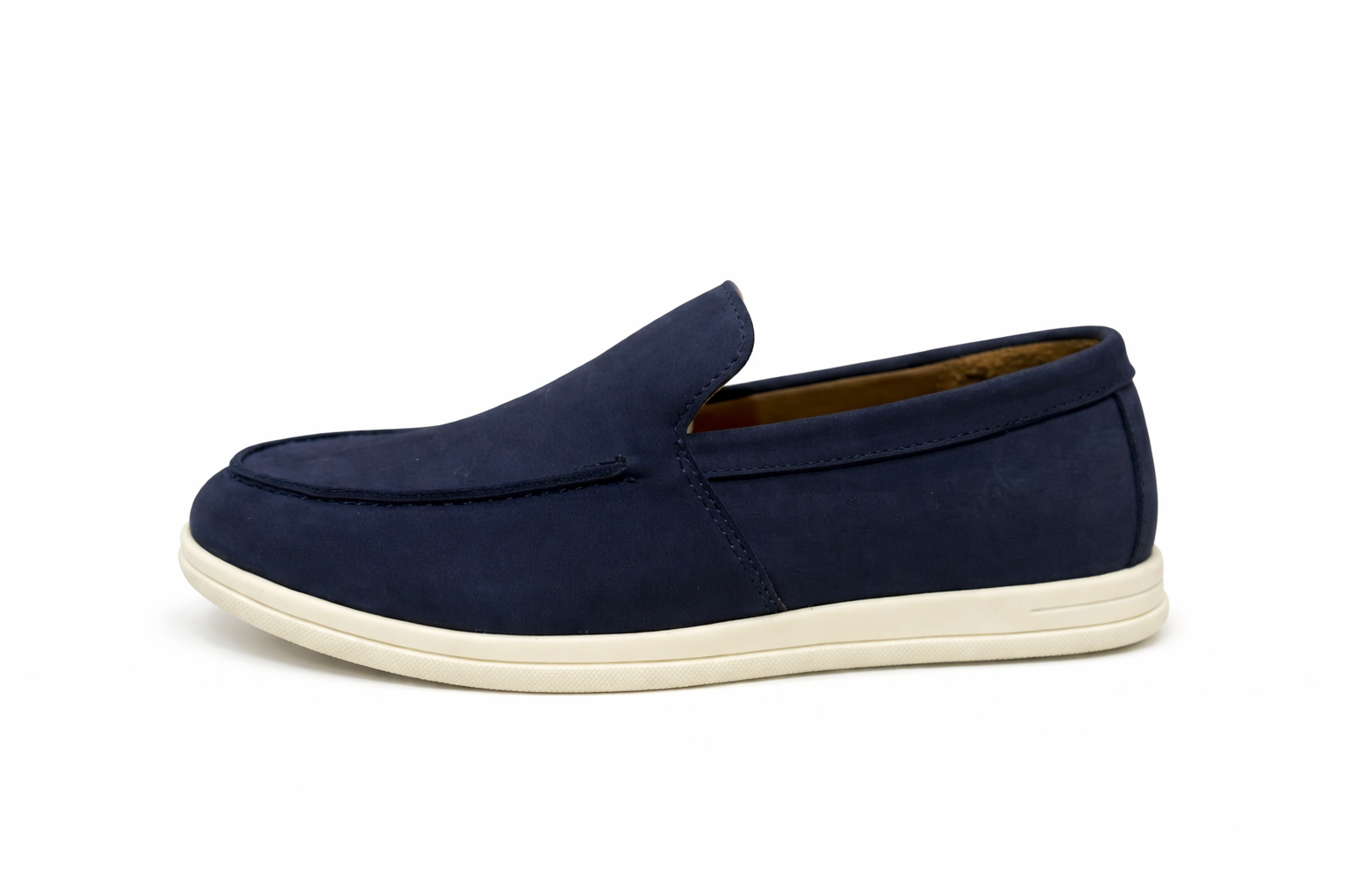 DOFOL - Mocassins en Nubuck Bleu Marine