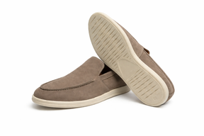 DOFOL - Mocassins en Nubuck Taupe