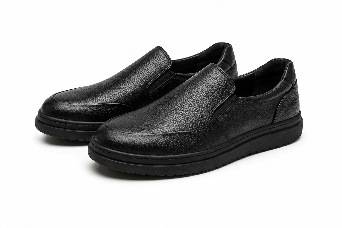 DIX - Chaussure en Cuir Noir