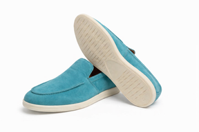 DOFOL - Mocassins en Nubuck Vert Canard