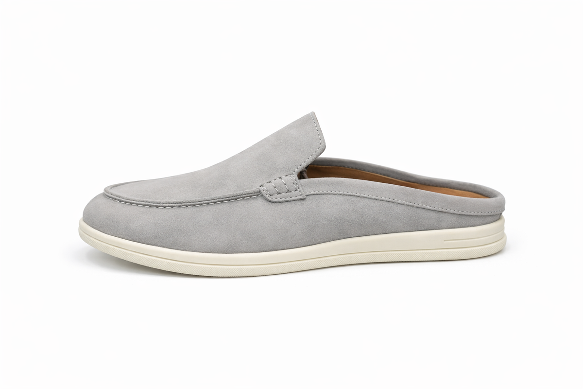 DAMA - Mules en Nubuck Gris