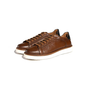 Kong - Sneakers En Cuir Tabac