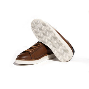 Kong - Sneakers En Cuir Tabac