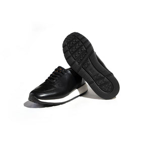 OLIVE - Sneakers En Cuir Noir