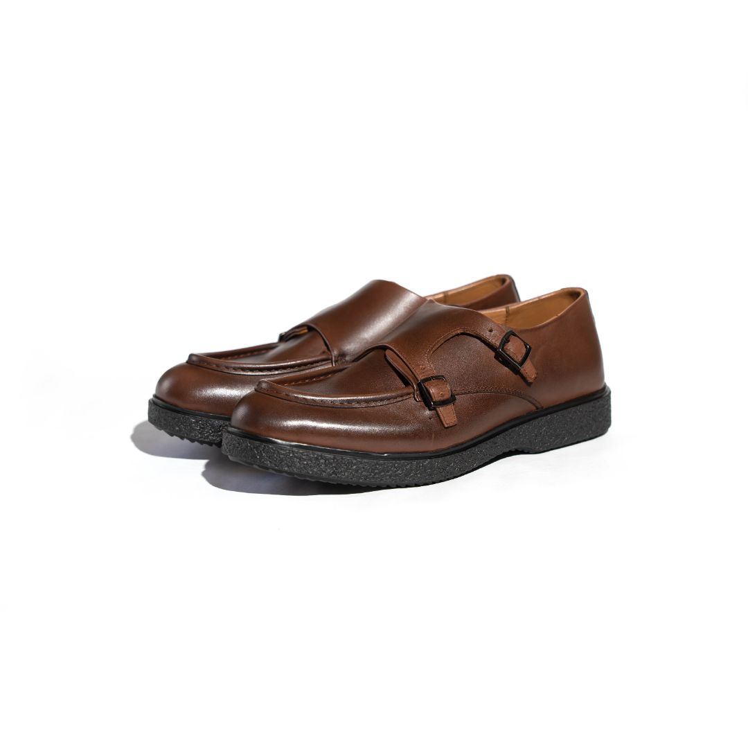 Andyt - Chaussure en cuir crust tabac
