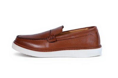 Rinco - Mocassin En Cuir Tabac