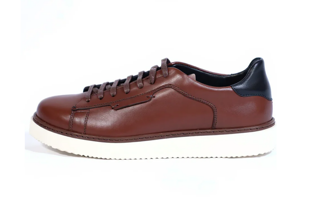 Kong - Sneakers En Cuir Marron