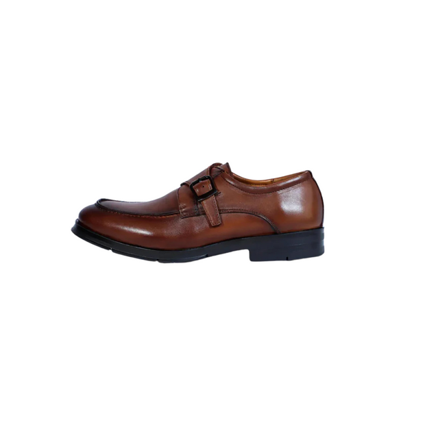 Fabio - Chaussure en cuir crust Tabac