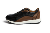 SERY - Sneakers En Cuir Marron/Noir