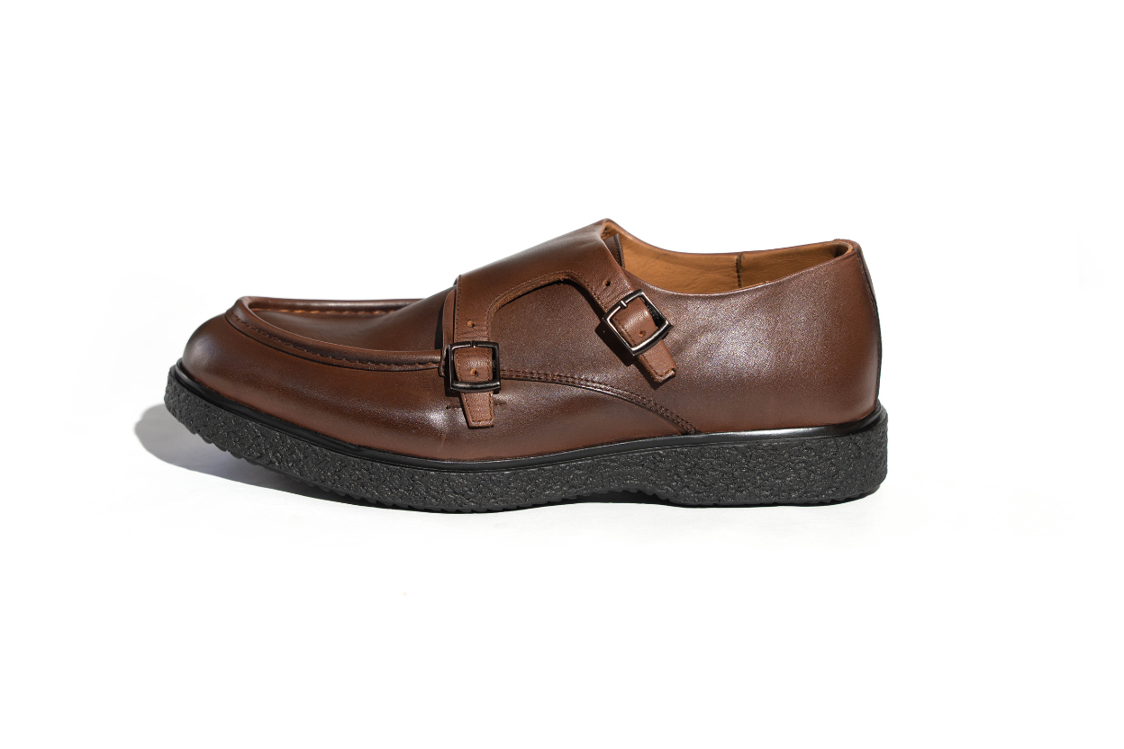 Andyt - Chaussure en cuir crust tabac