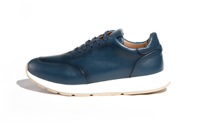 OLIVE - Sneakers En Cuir Bleu