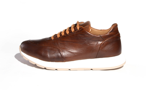 OLIVE - Sneakers En Cuir Tabac