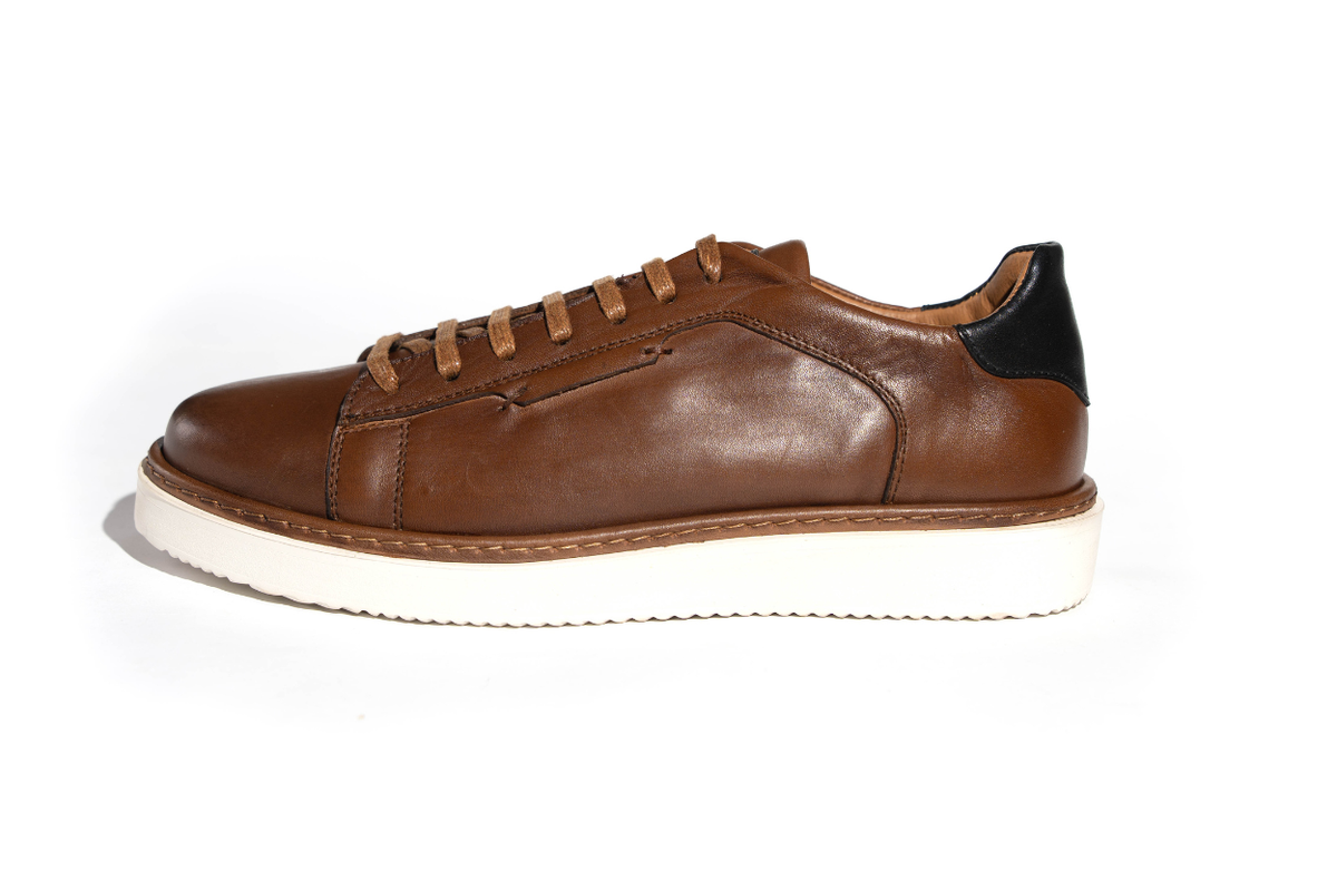 Kong - Sneakers En Cuir Tabac