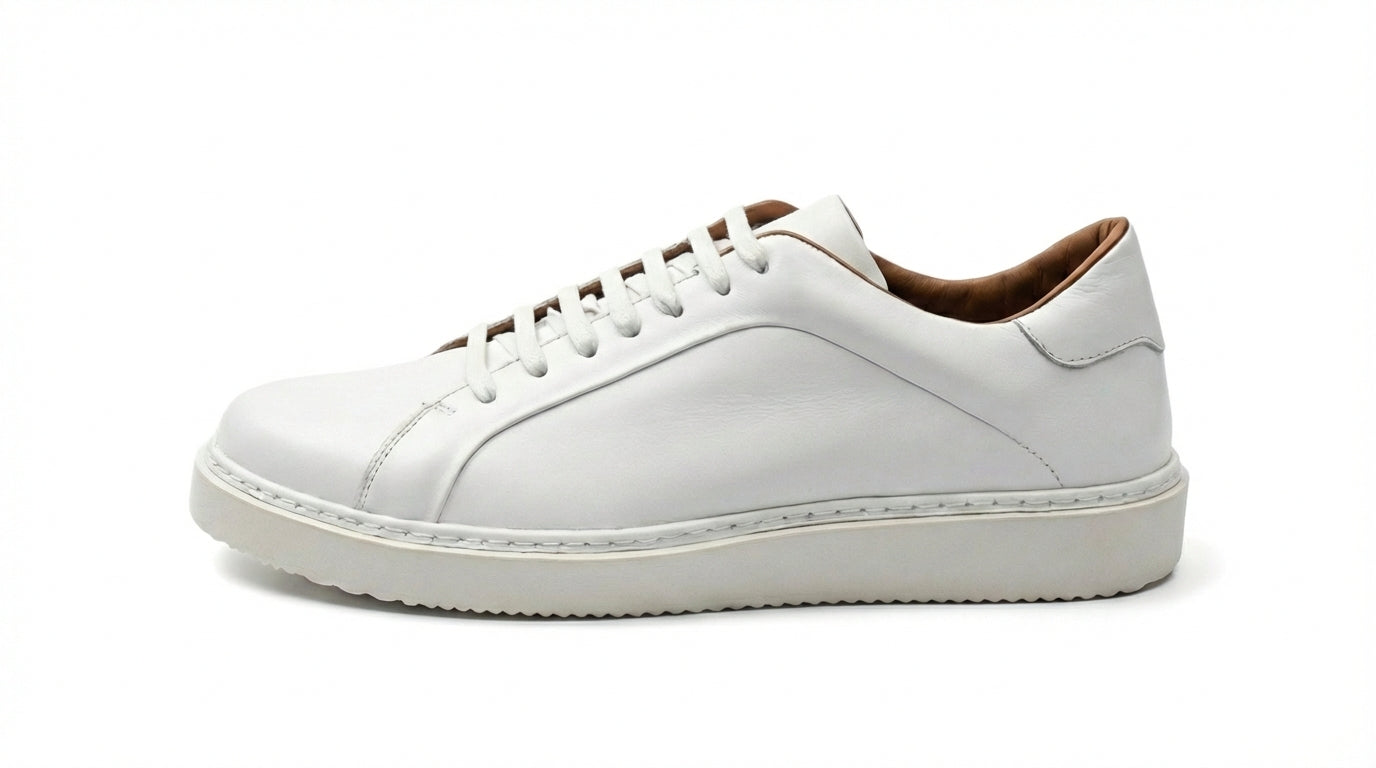 BOMA - Sneakers En Cuir Blanc