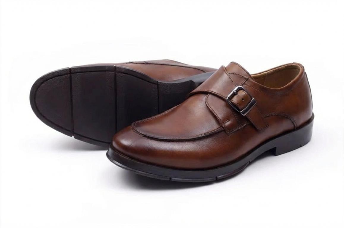 Fabio - Chaussure en cuir crust Tabac