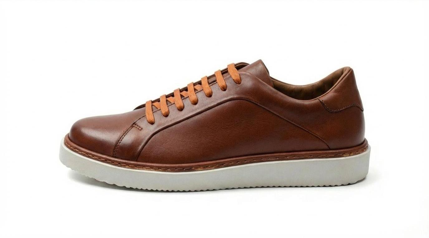 BOMA - Sneakers En Cuir Tabac