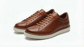 BOMA - Sneakers En Cuir Tabac