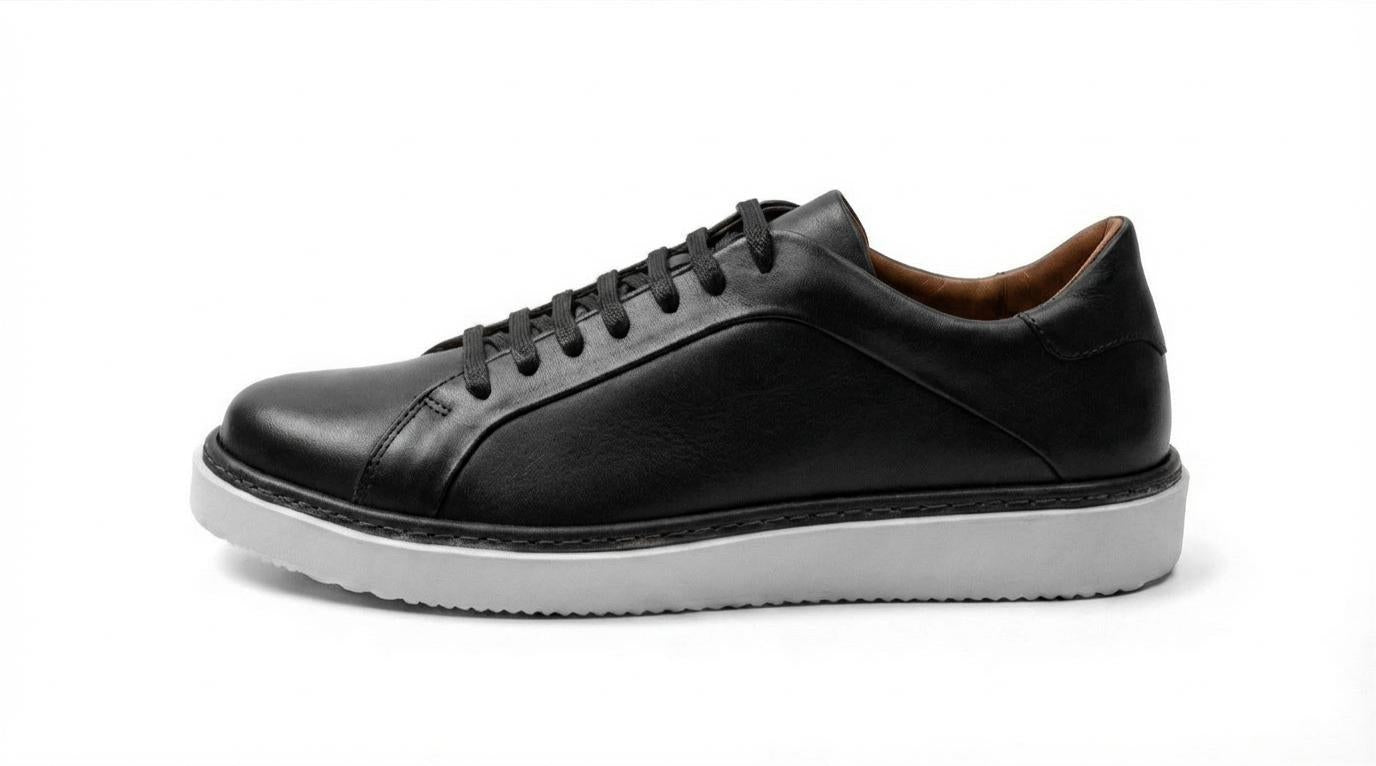 BOMA - Sneakers En Cuir Noir