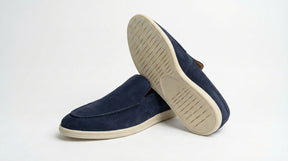DOFOL - Mocassins en Nubuck Bleu Marine