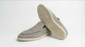 DOFOL - Mocassins en Nubuck Gris