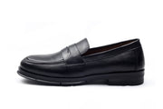 Josef - Chaussure en cuir crust noir grainé