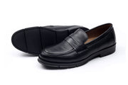 Josef - Chaussure en cuir crust noir grainé