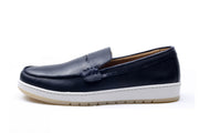Dacia - Mocassin En Cuir Bleu