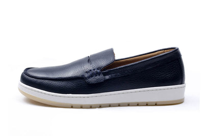 Dacia - Mocassin En Cuir Bleu