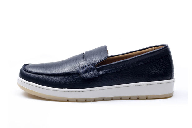 Dacia - Mocassin En Cuir Bleu