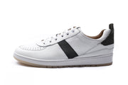 Napoli - Sneakers En Cuir Blanc/Noir
